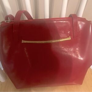 Vera Pelle, red handbag made in Italy!